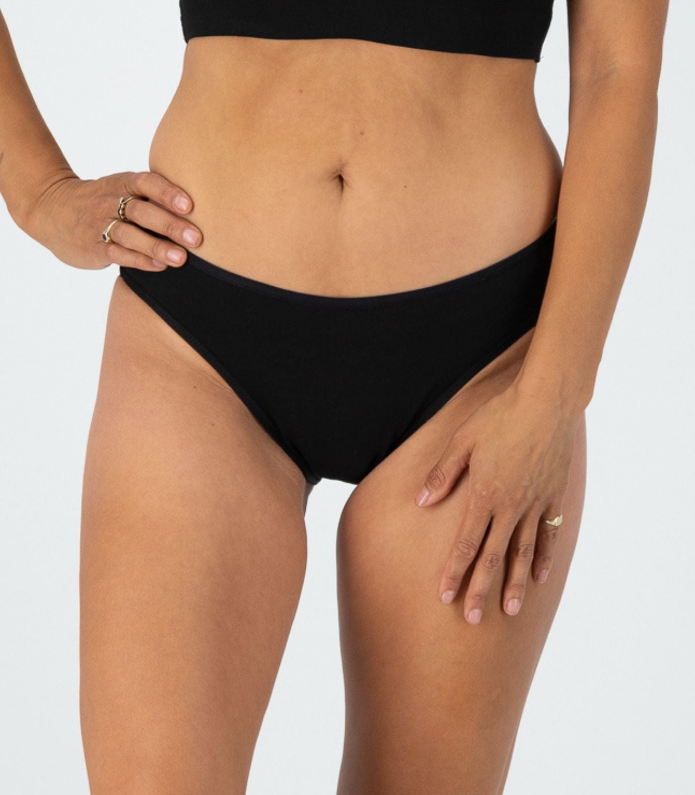 Bhumi Organic Cotton - Classic Bikini (2 Pack) - Black