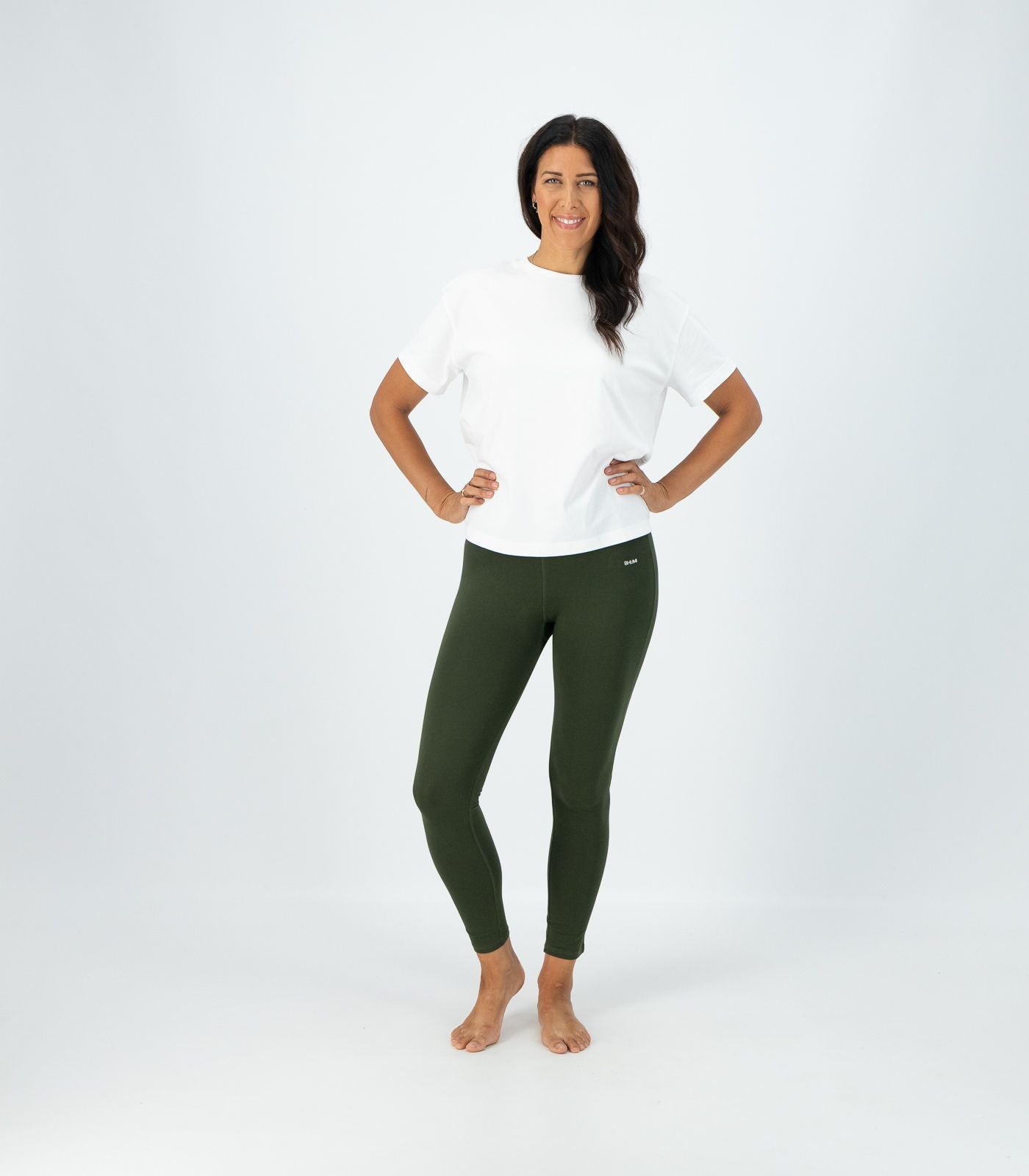 Bhumi Organic Cotton - Leggings - High Rise - Kombu Green