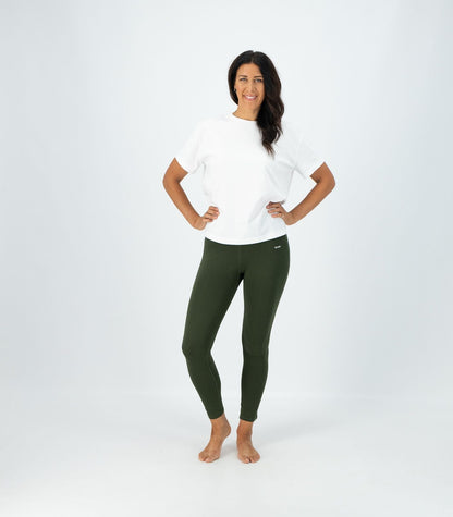 Bhumi Organic Cotton - Leggings - High Rise - Kombu Green