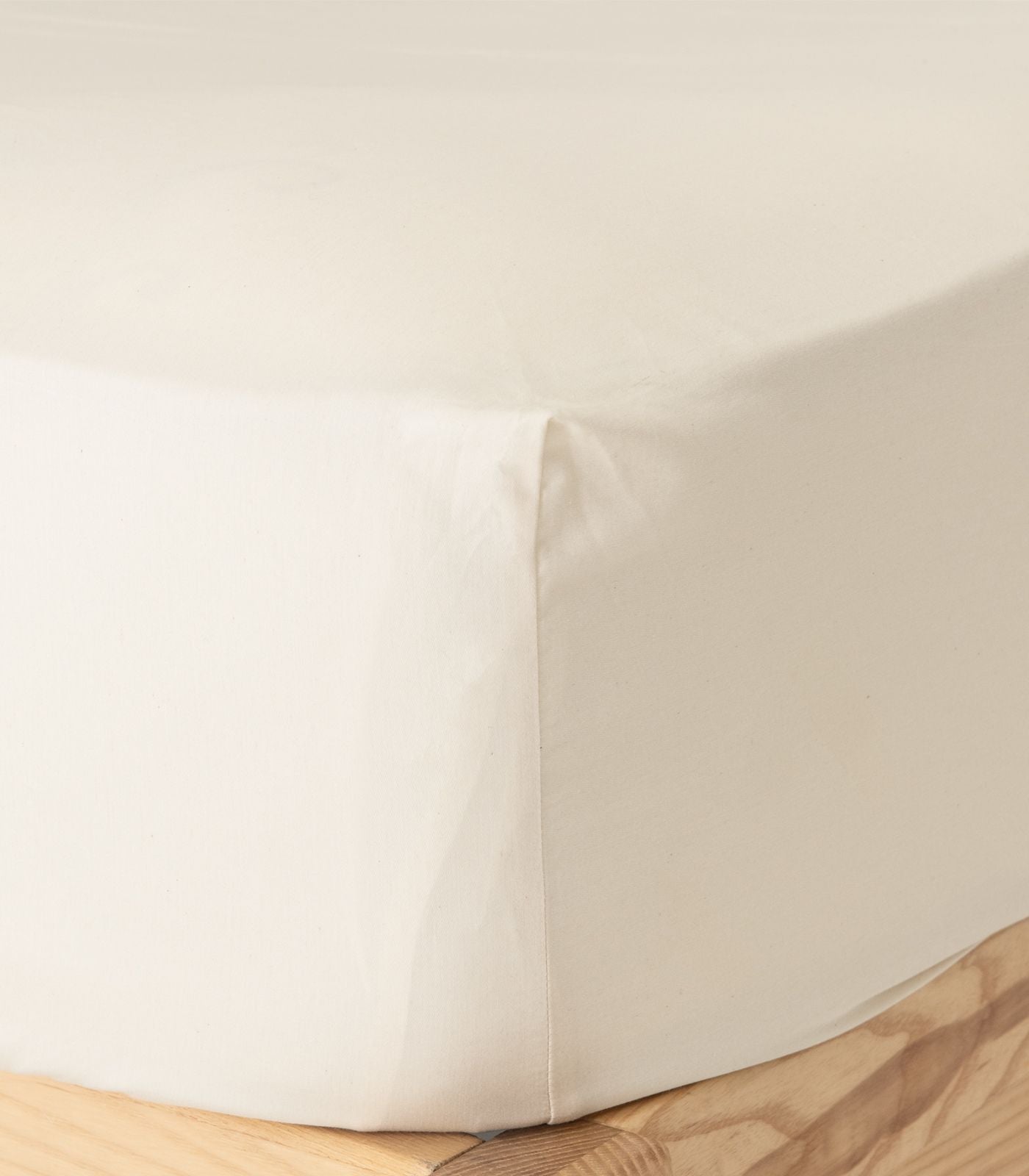 Bhumi Organic Cotton - Fitted - Sateen Sheet - Natural