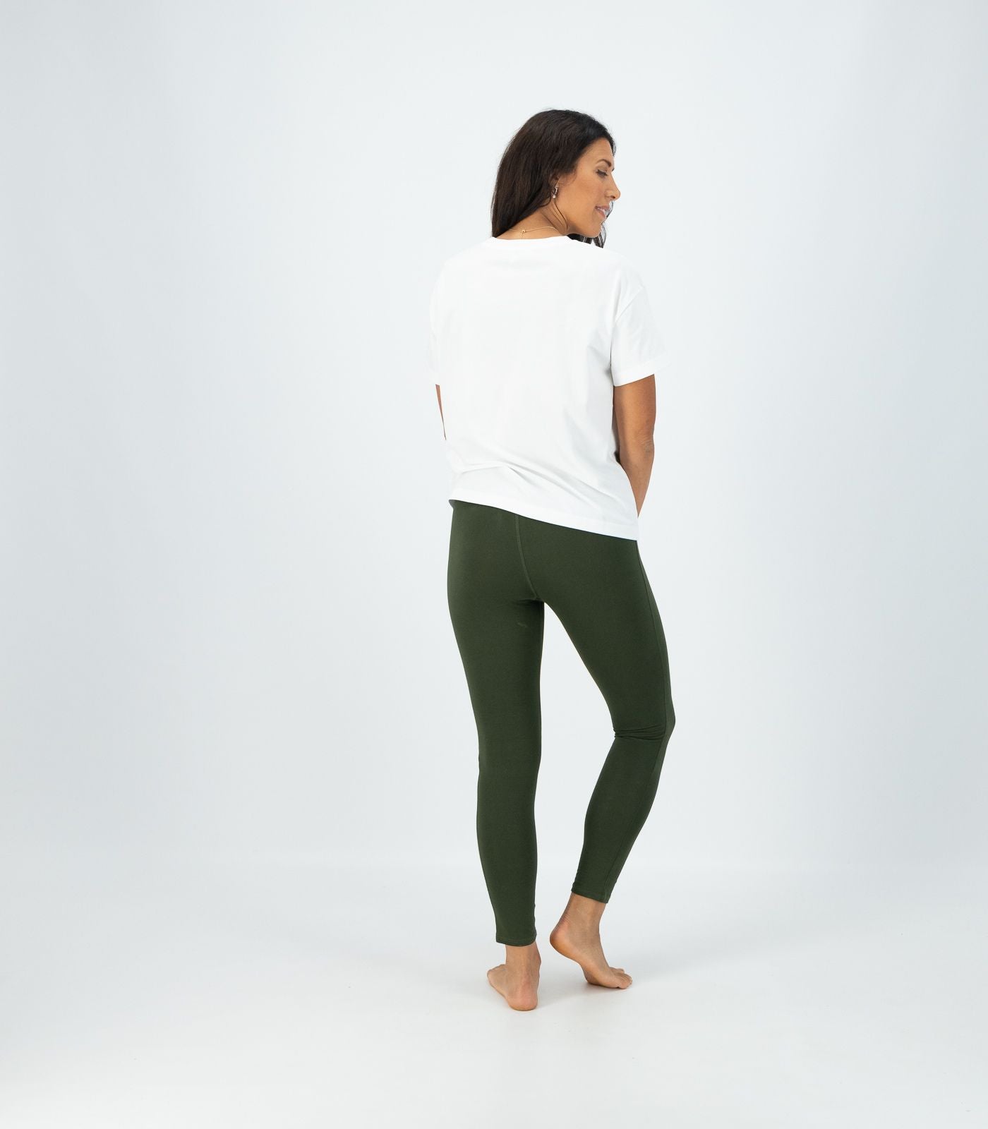 Bhumi Organic Cotton - Leggings - High Rise - Kombu Green