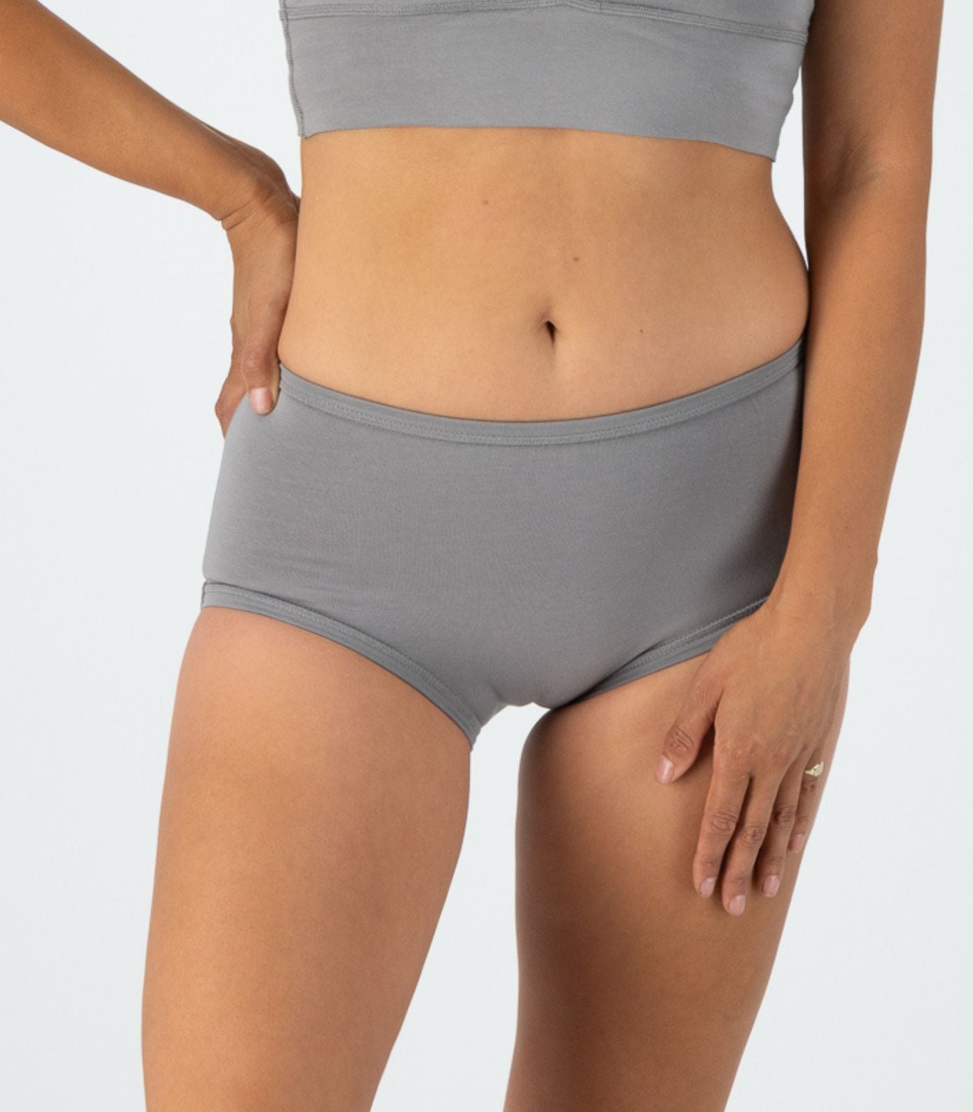 Bhumi Organic Cotton - New Full Brief (2 Pack) - Titanium