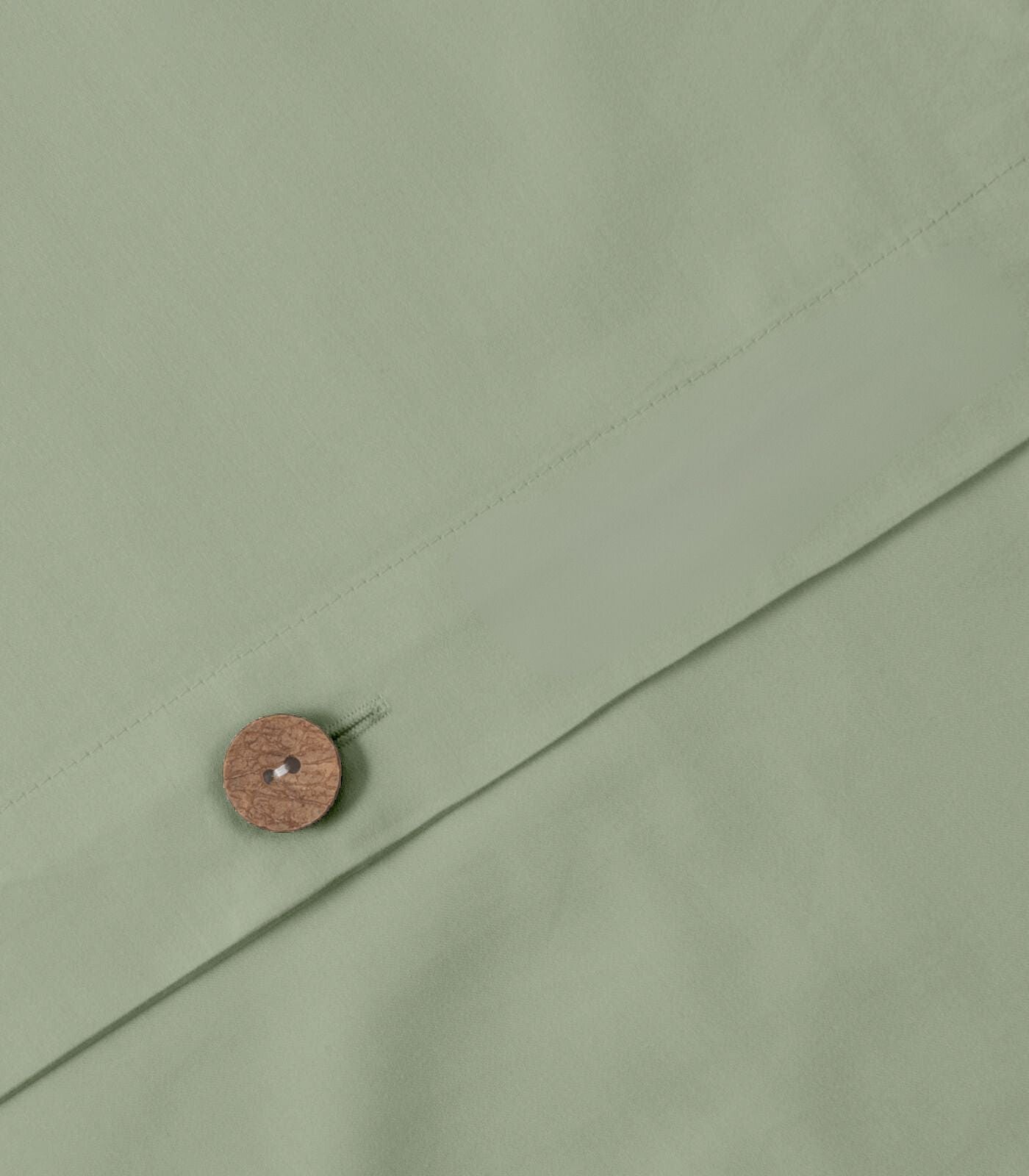 Bhumi Organic Cotton - Sateen Plain Quilt Cover - Sage