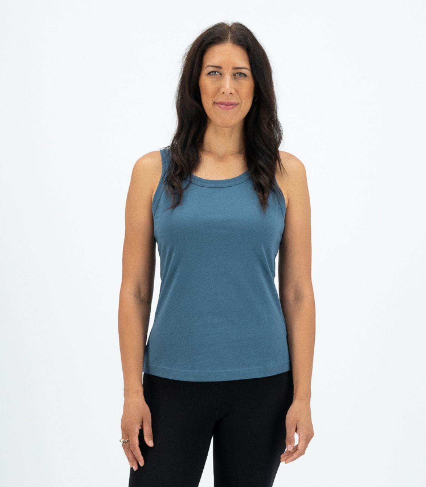 Bhumi Organic Cotton - Singlet Top - Indian Teal