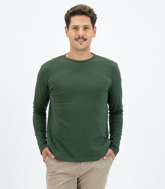 Bhumi Organic Cotton - Men's Basic Long Sleeve Shirt - Kombu Green