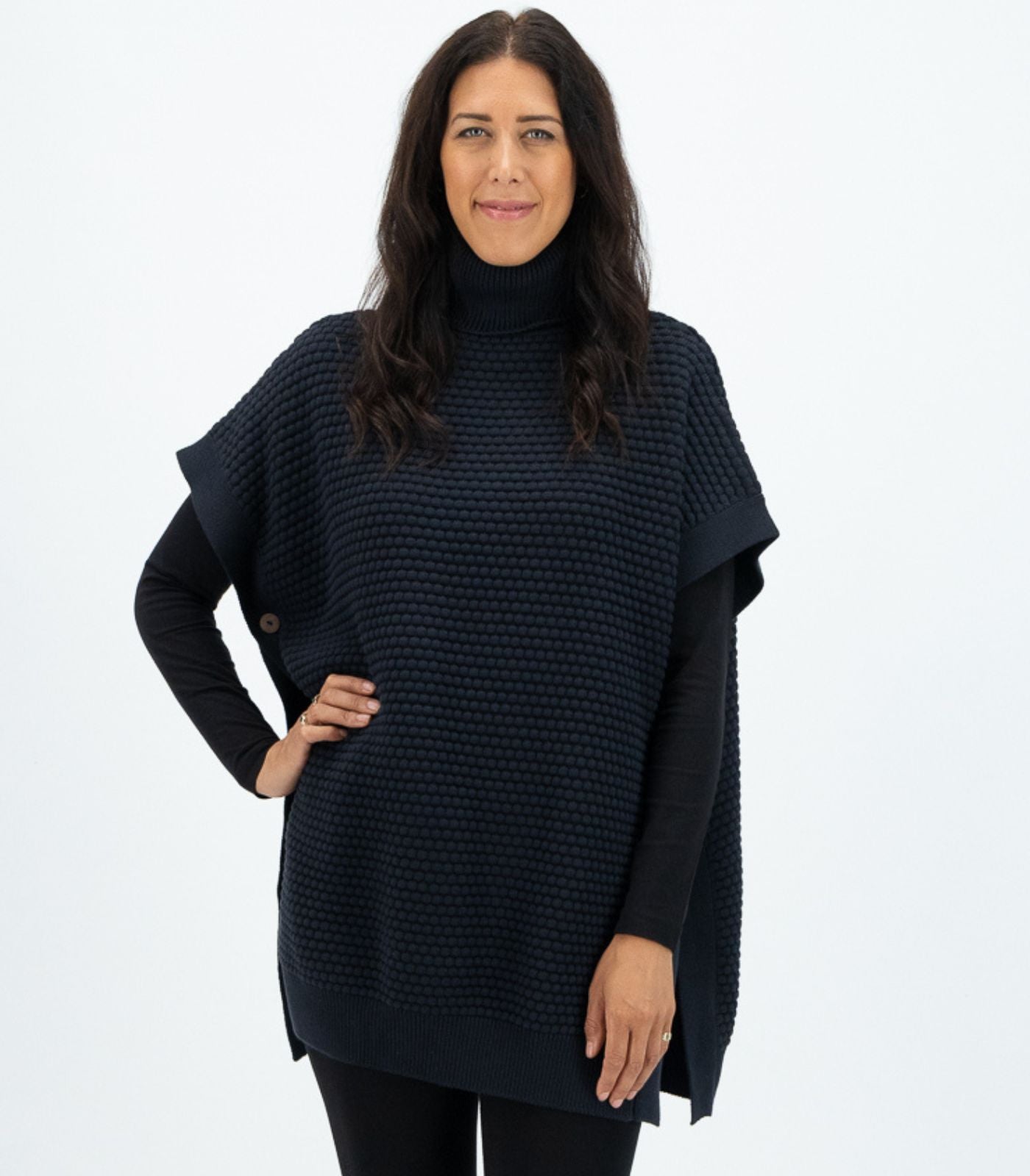 Bhumi Organic Cotton - Poncho - Charcoal