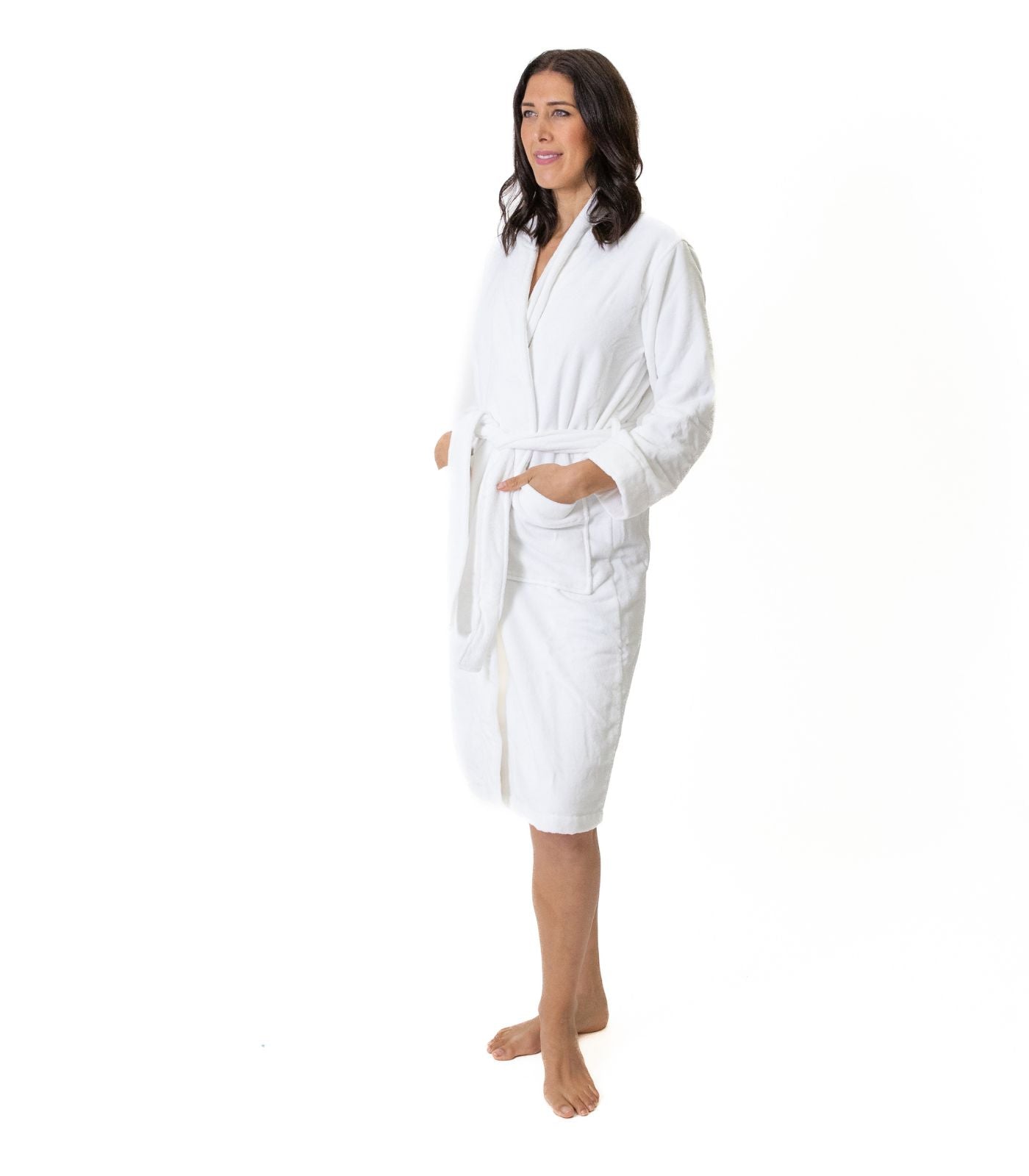 Bhumi Organic Cotton - Spa Robe - White