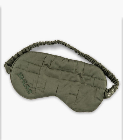 Bhumi Organic Cotton - Sleep Mask - Bronze Green