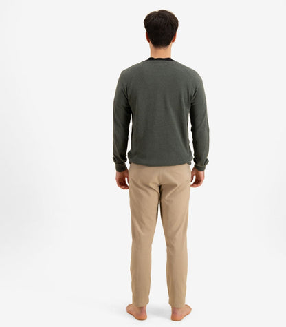 Bhumi Organic Cotton - Fine Knit Round Neck Sweater - Olive