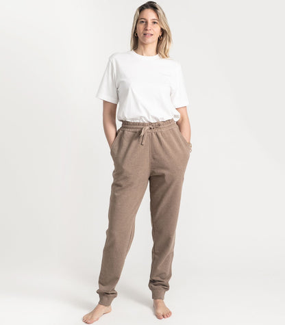 Bhumi Organic Cotton - Track Pant - Taupe Melange