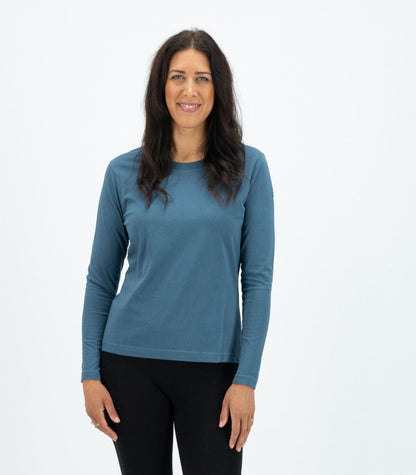 Bhumi Organic Cotton - Basic Long Sleeve Top - Indian Teal