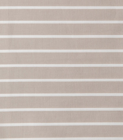 Bhumi Organic Cotton - Percale Sheet Set - Stripe - Golden Taupe Stripe