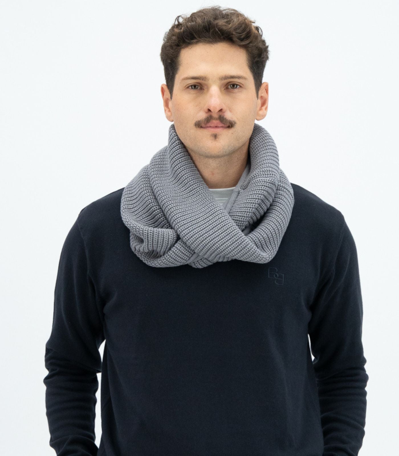 Bhumi Organic Cotton - Infinity Knit Scarf - Titanium