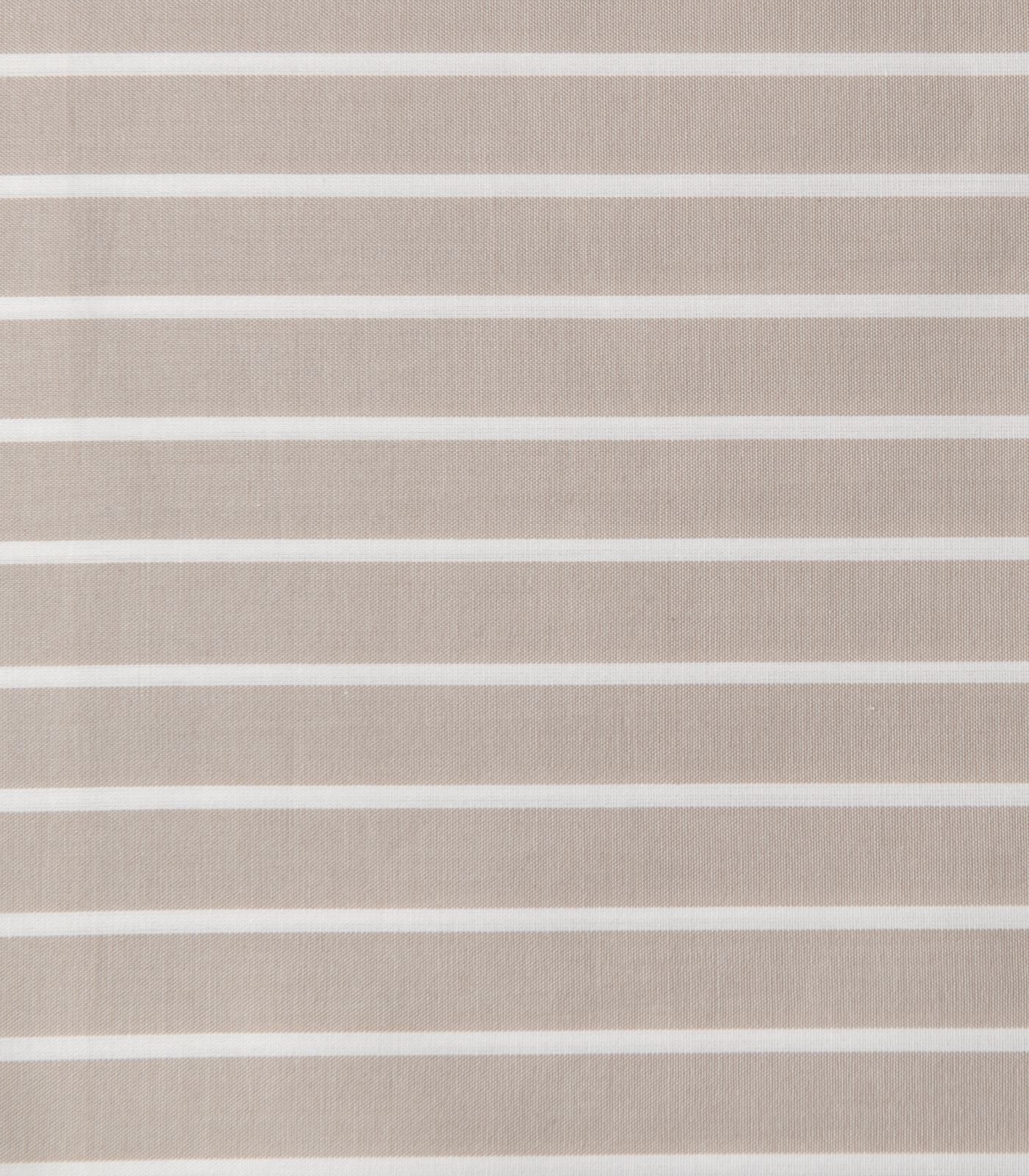 Bhumi Organic Cotton - Fitted - Percale Sheet - Stripe - Golden Taupe