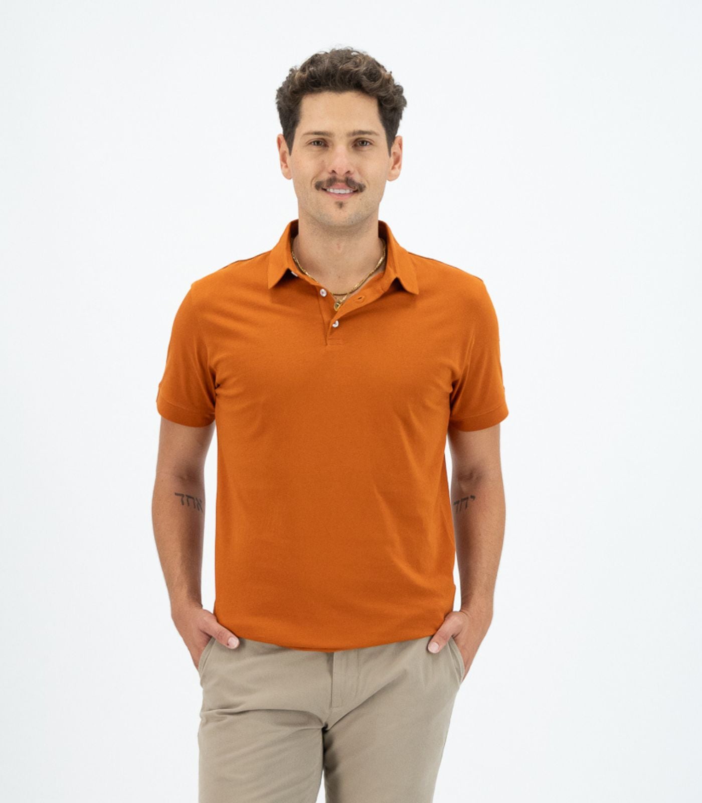 Bhumi Organic Cotton - Polo Shirt - Cinnamon