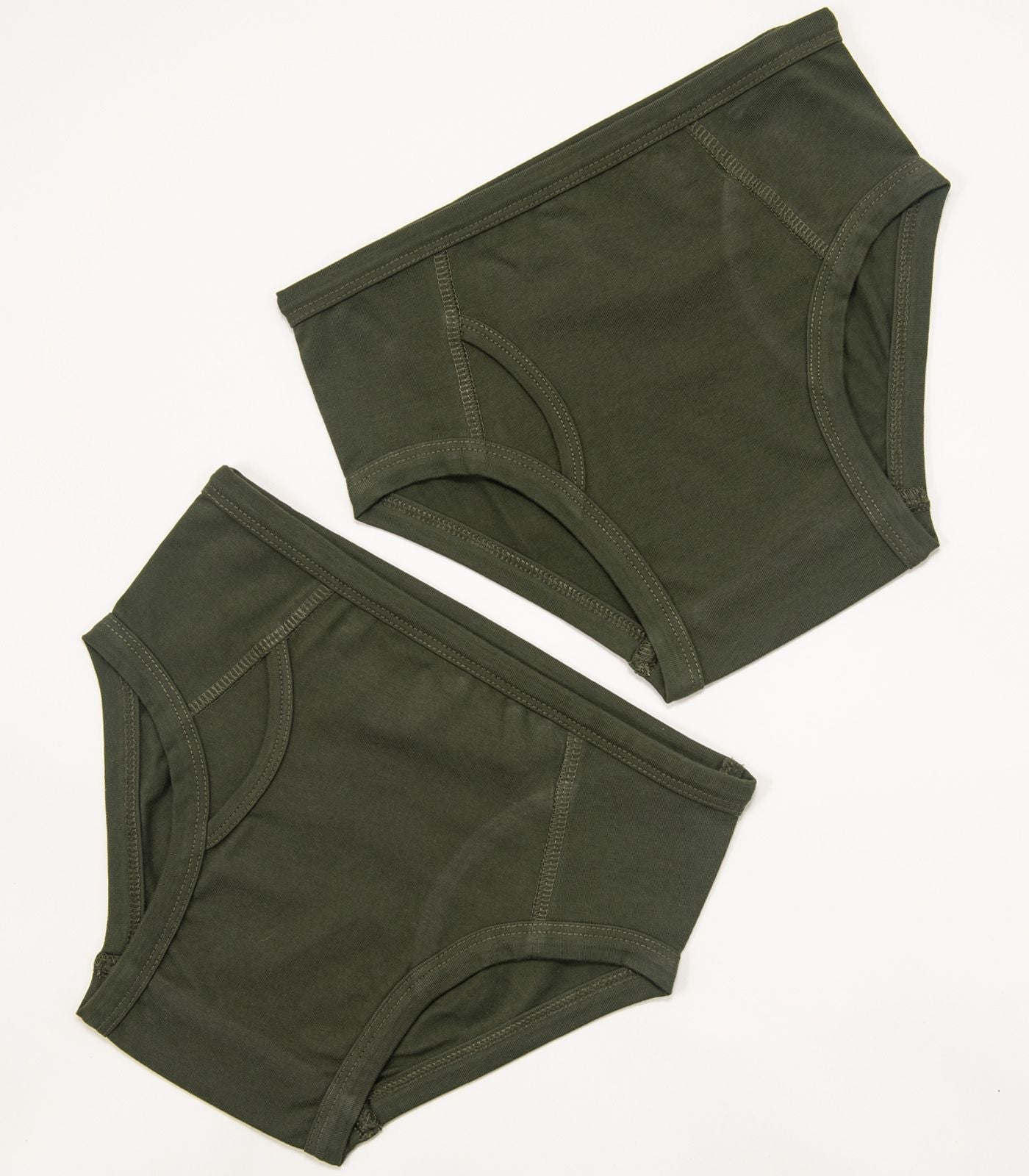 Bhumi Organic Cotton - Boys Briefs (2 Pack) - Kombu Green