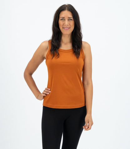 Bhumi Organic Cotton - Singlet Top - Cinnamon