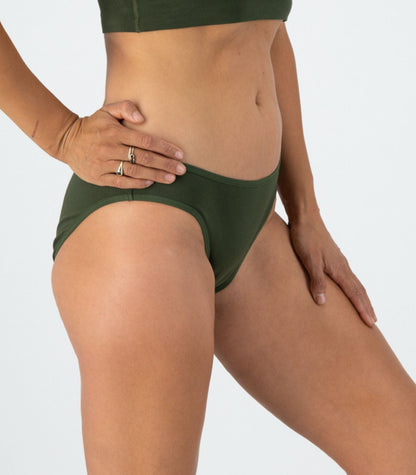 Bhumi Organic Cotton - Classic Bikini (2 Pack) - Kombu Green