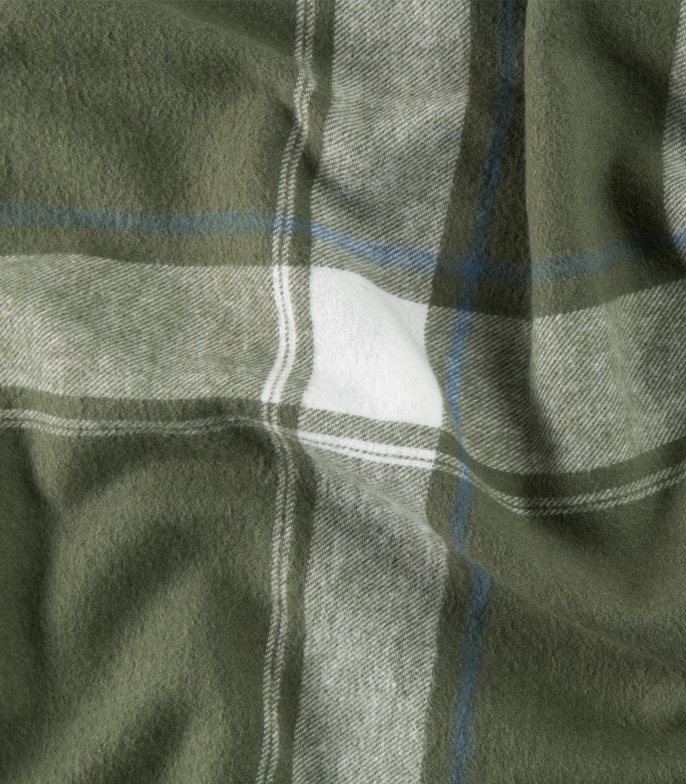 Bhumi Organic Cotton - Flannelette Sheet Set - Bronze Green Plaid