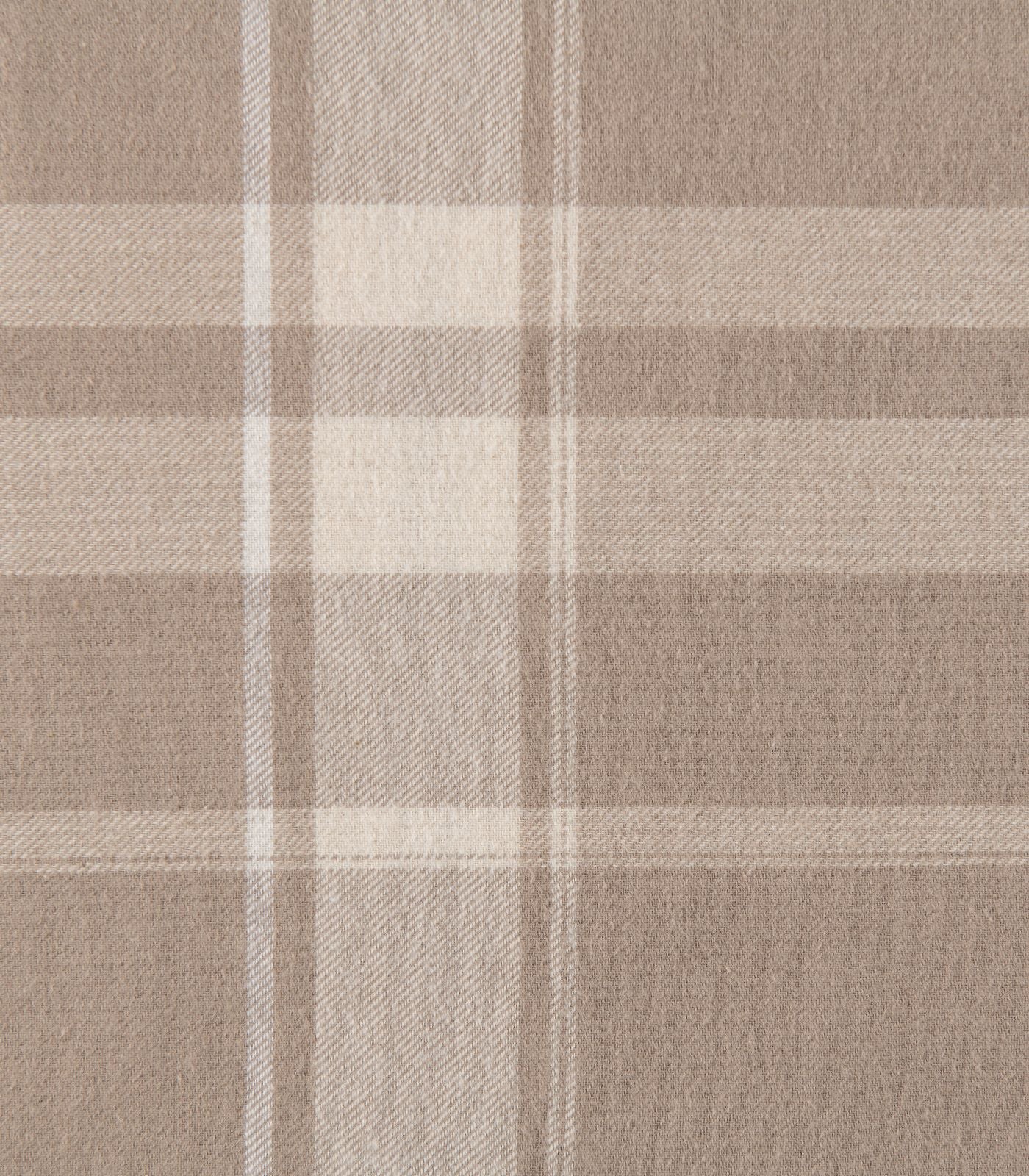 Bhumi Organic Cotton - Flannelette Quilt Cover Set - Plaid - Golden Taupe Plaid