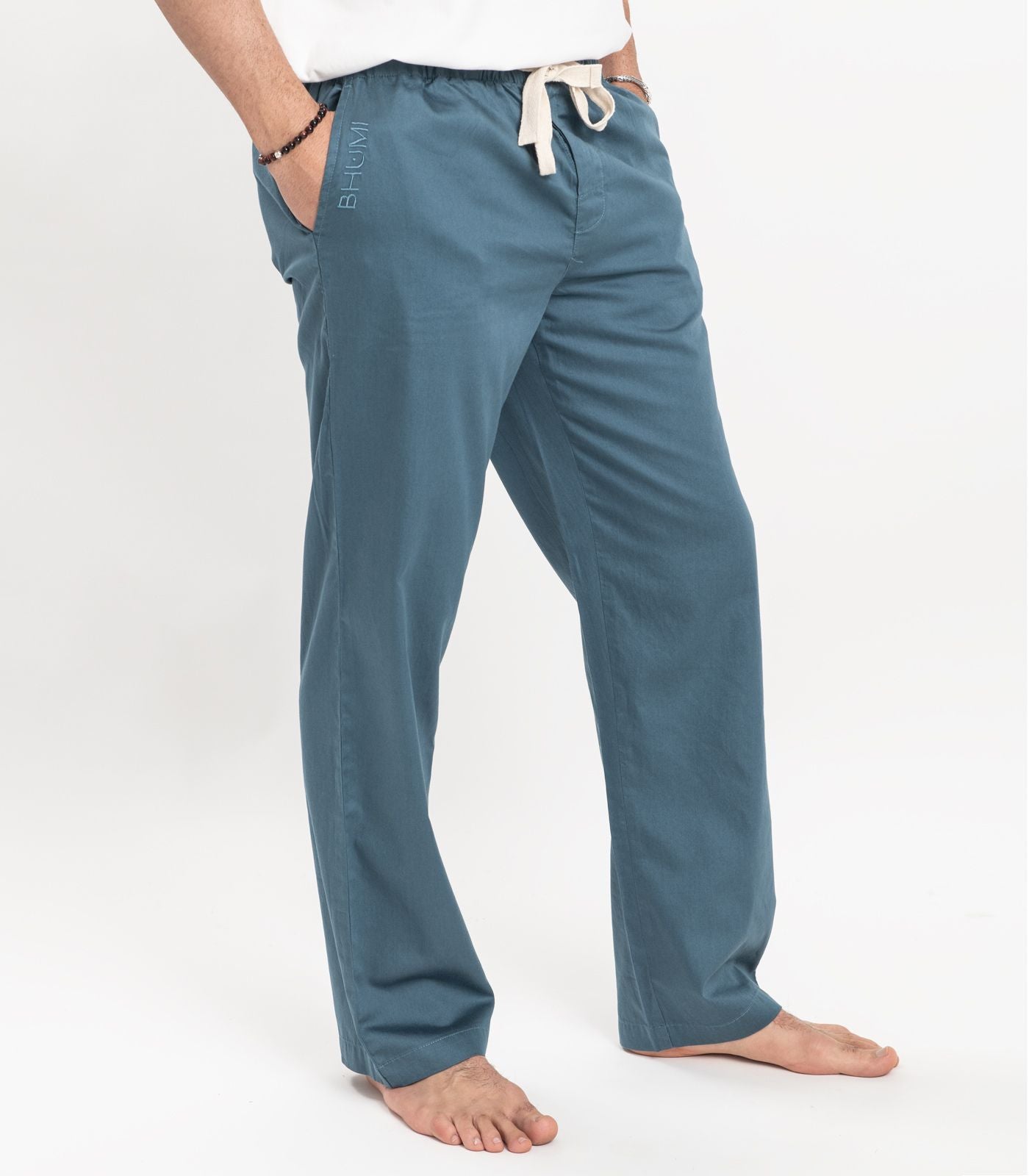 Bhumi Organic Cotton - Men's Sateen PJ Pant - Indian Teal