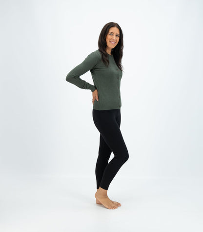 Bhumi Organic Cotton - Fine Knit Cardigan - Olive