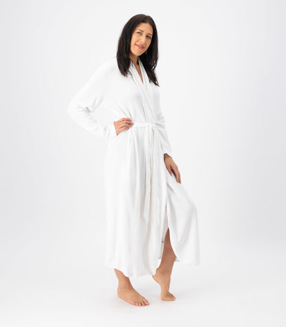 Bhumi Organic Cotton - Waffle Robe - White