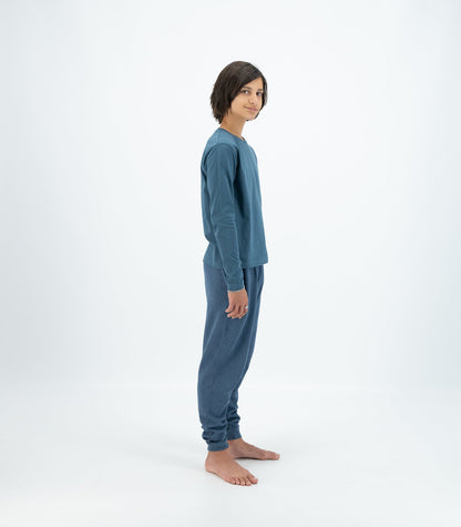 Bhumi Organic Cotton - Kids Basic Long Sleeve Top - Indian Teal