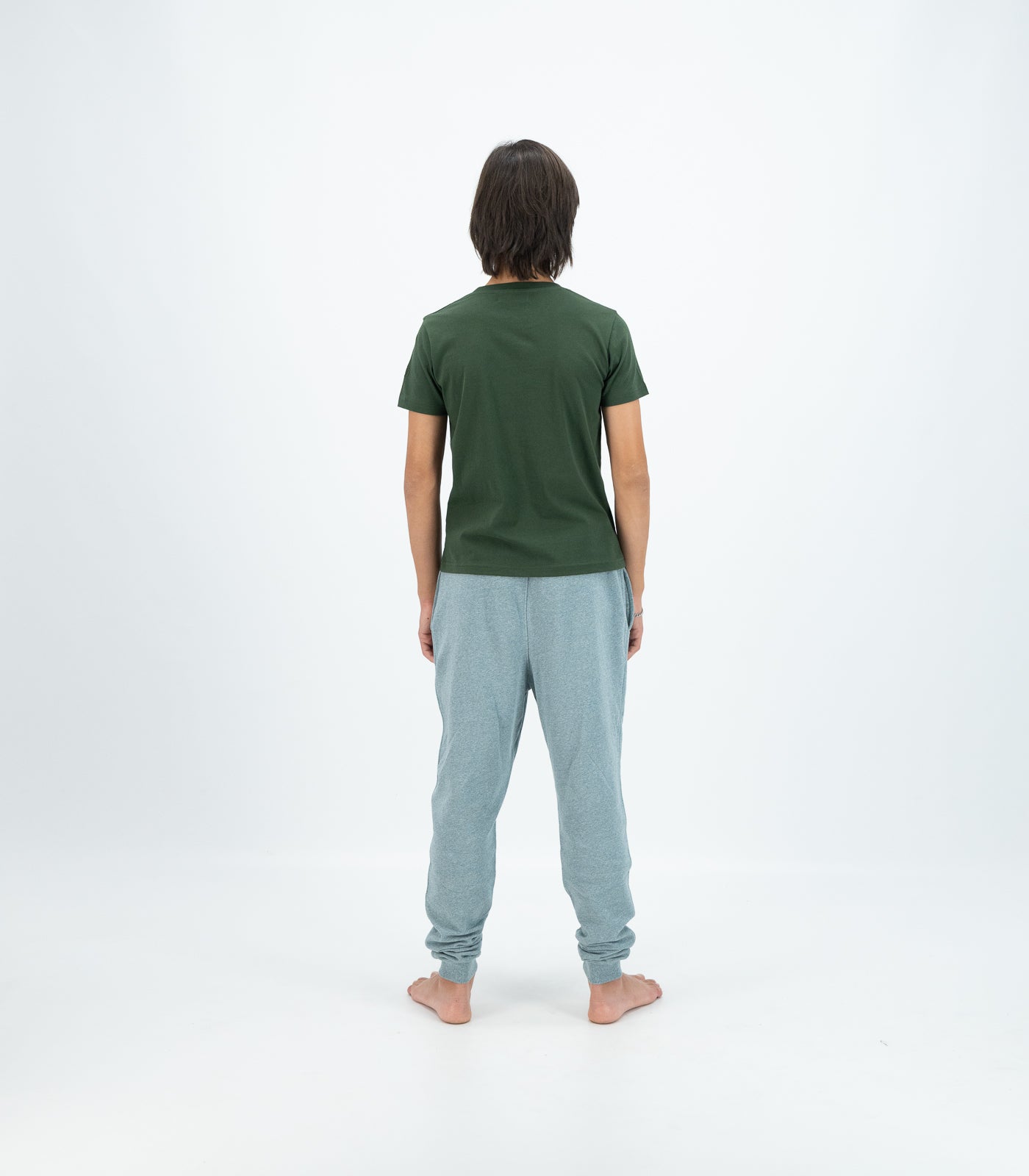 Bhumi Organic Cotton - Kids Basic Tee - Logo  - Kombu Green