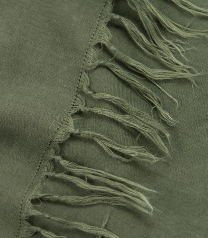 Bhumi Organic Cotton- Linen Throw - Bronze Green