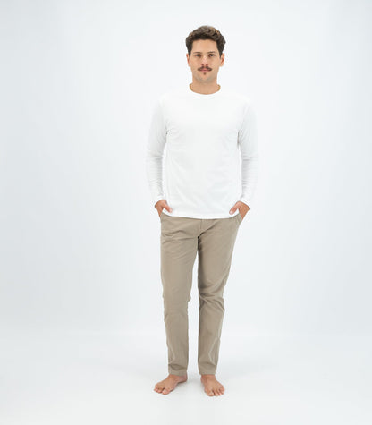 Bhumi Organic Cotton - Men's Basic Long Sleeve Shirt - White