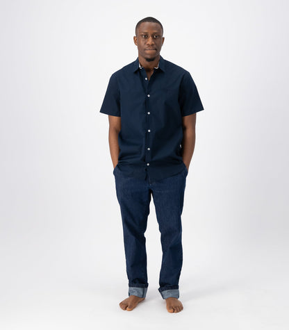 Bhumi Organic Cotton - Men's Short Sleeve Shirt - Navy