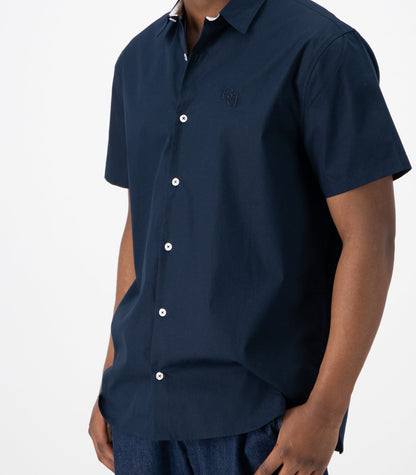 Bhumi Organic Cotton - Men's Short Sleeve Shirt - Navy