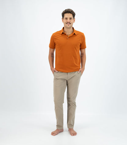 Bhumi Organic Cotton - Polo Shirt - Cinnamon