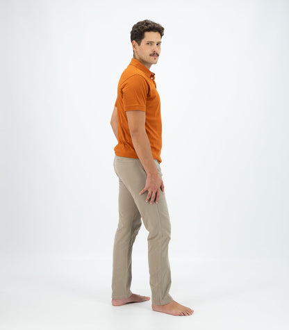 Bhumi Organic Cotton - Polo Shirt - Cinnamon