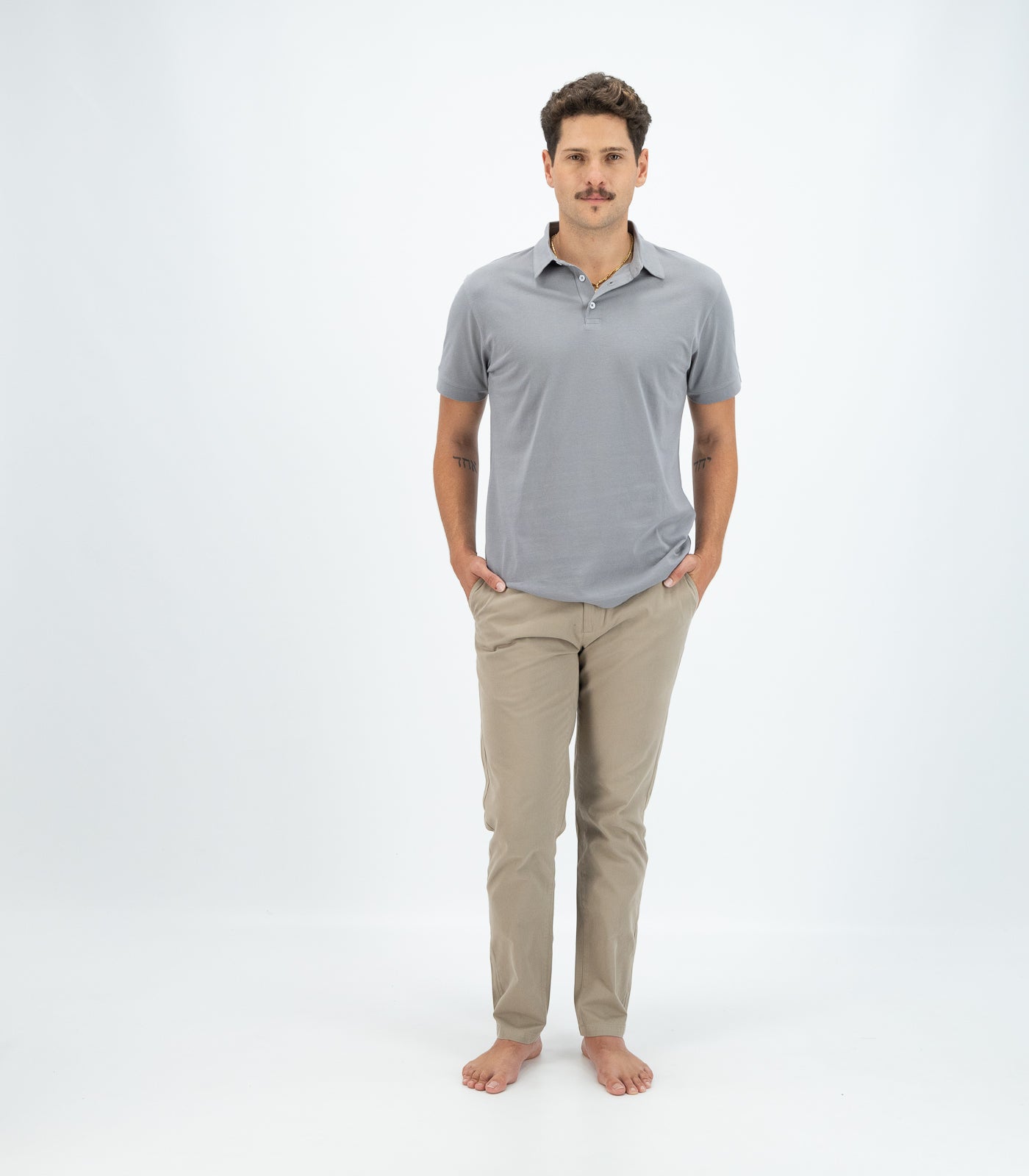 Bhumi Organic Cotton - Polo Shirt - Titanium