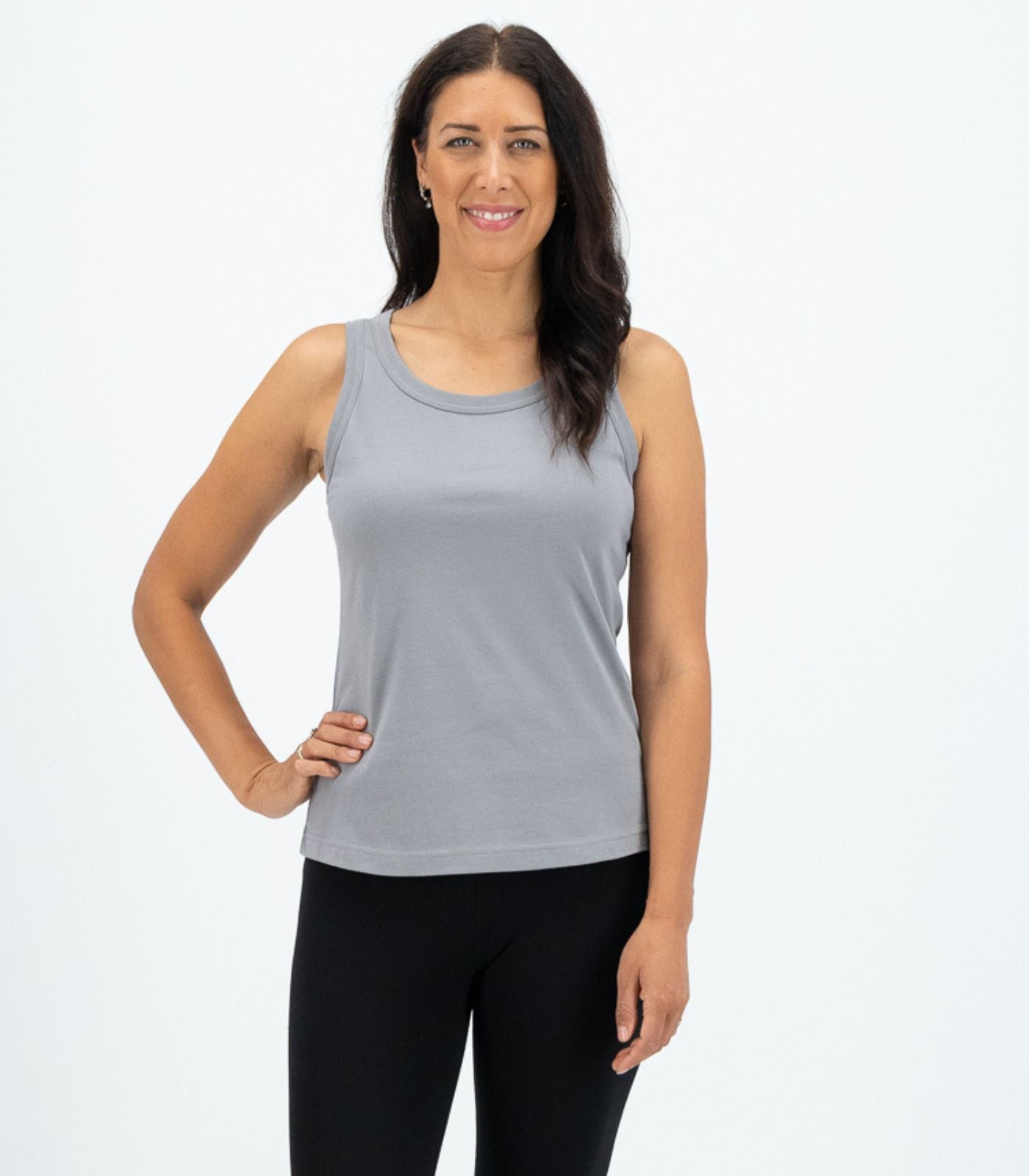 Bhumi Organic Cotton - Singlet Top - Titanium