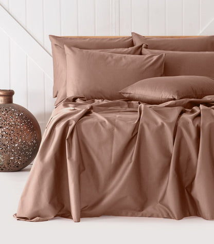 Bhumi Organic Cotton - Sateen Sheet Set - Dusty Rose