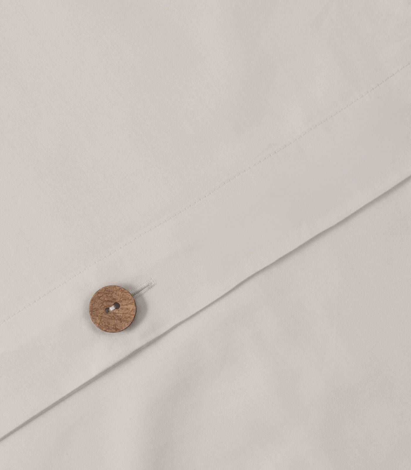 Bhumi Organic Cotton - Sateen Plain Quilt Cover - Stone