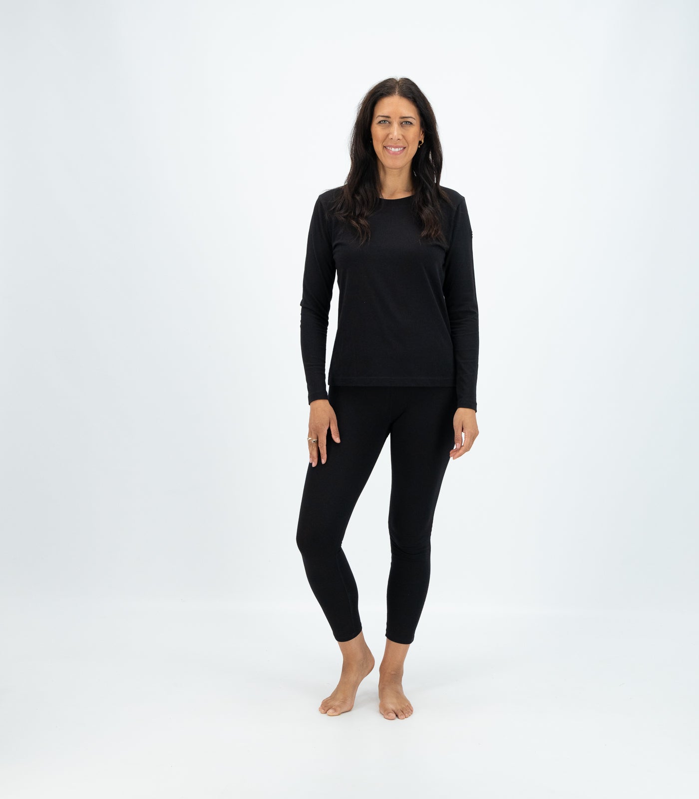 Bhumi Organic Cotton - Basic Long Sleeve Top - Black