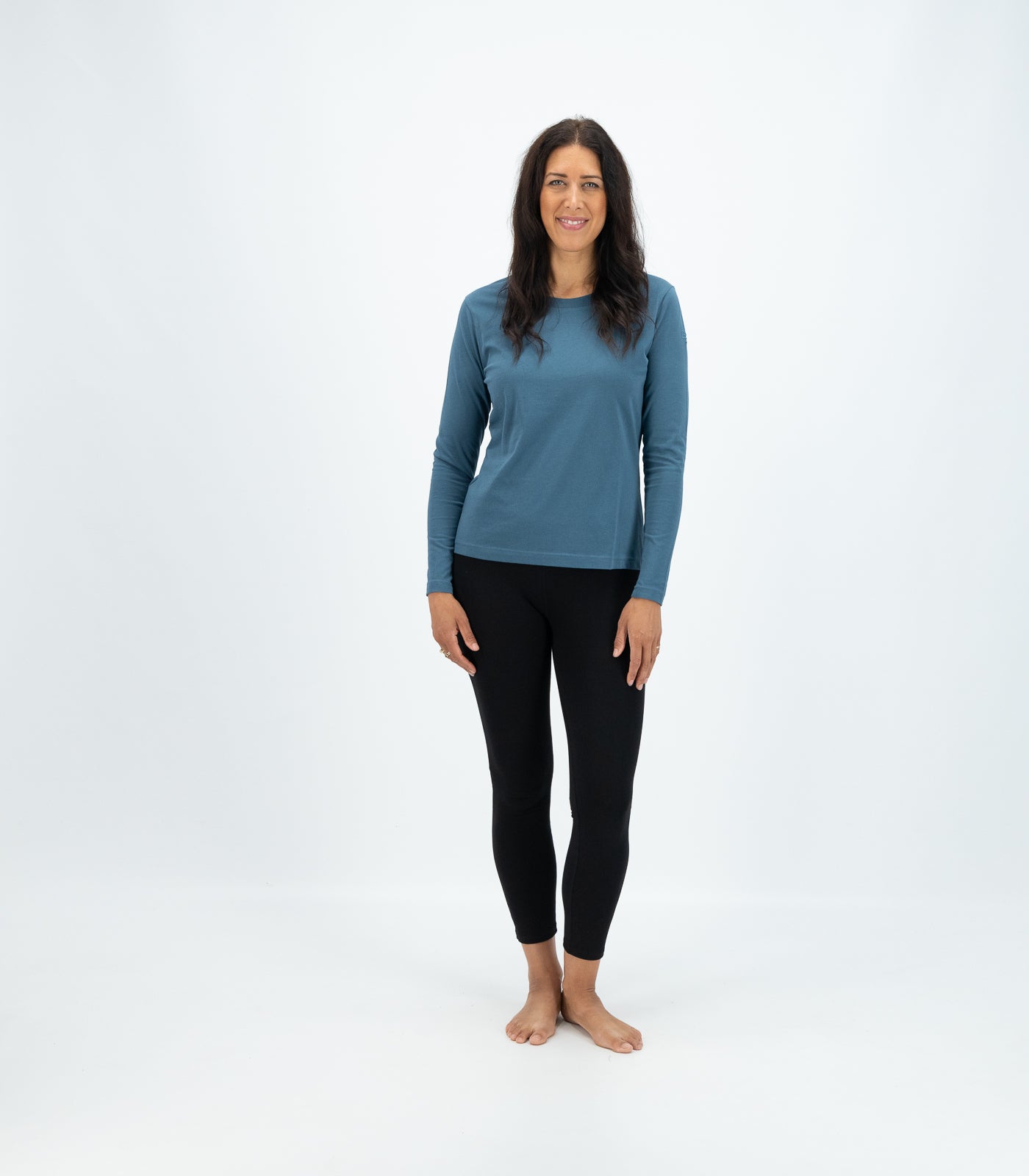 Bhumi Organic Cotton - Basic Long Sleeve Top - Indian Teal