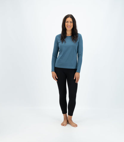 Bhumi Organic Cotton - Basic Long Sleeve Top - Indian Teal