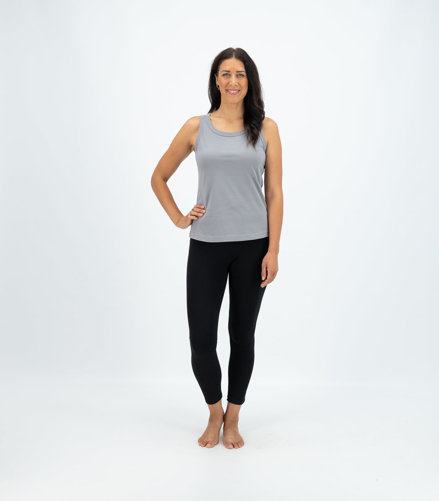 Bhumi Organic Cotton - Singlet Top - Titanium