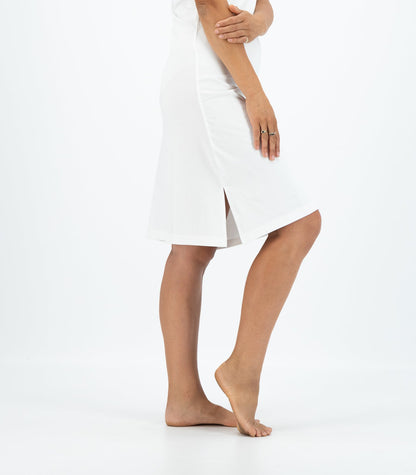 Bhumi Organic Cotton - Long Singlet Dress - White