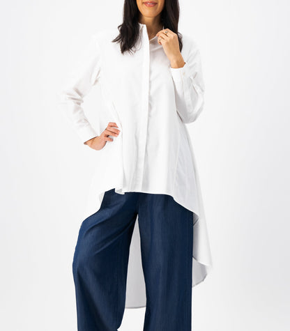 Bhumi Organic Cotton - Long Shirt - White