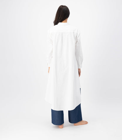 Bhumi Organic Cotton - Long Shirt - White