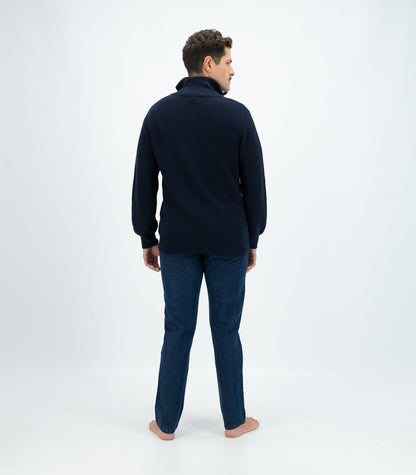 Bhumi Organic Cotton - Zip Sweater - Navy